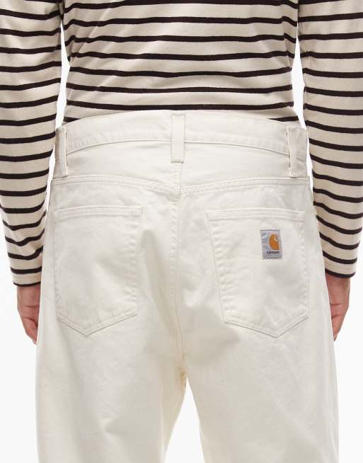 Carhartt WIP – Landon – Beige, avsmalnande byxor med ledig passform, 5 av 5