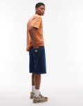 [Carhartt WIP] Carhartt WIP landon denim jort in mid wash blue W28 Mid Blue