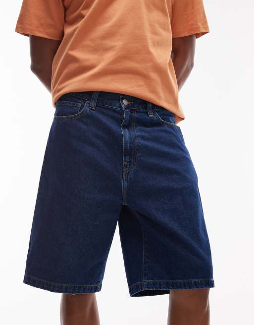 デニム・ジーパン CARHARTT WIP Landon Blue Denim Shorts Carhartt WIP Landon Short | Blue (heavy stone wash