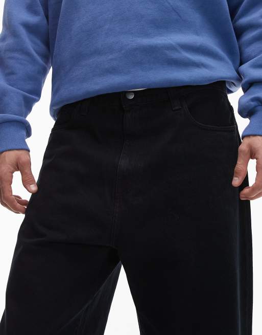 Carhartt WIP - Landon - Jeans ampi affusolati blu navy scuro sovratinto, 4 di 5