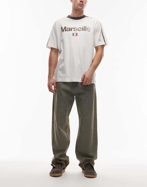 Carhartt WIP - Landon - Jeans ampi lavaggio vintage grigi - view 1