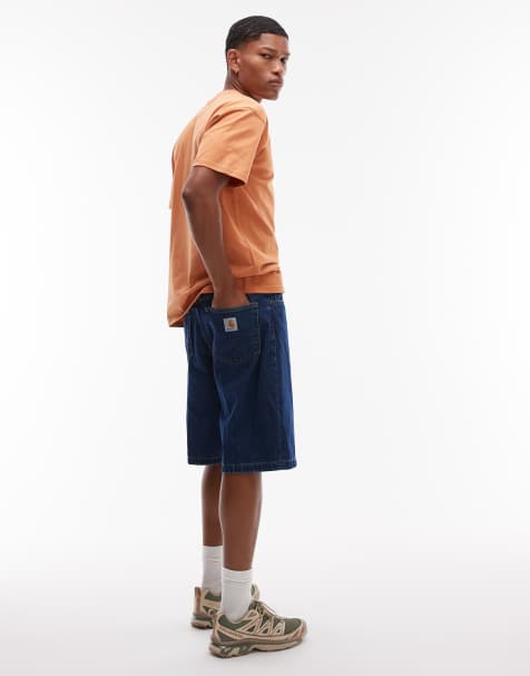 Carhartt WIP – Landon – Jeans-Jorts in mittelblauer Waschung - view 1