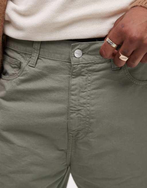 Carhartt WIP Landon jorts in mid wash green, 2 of 5