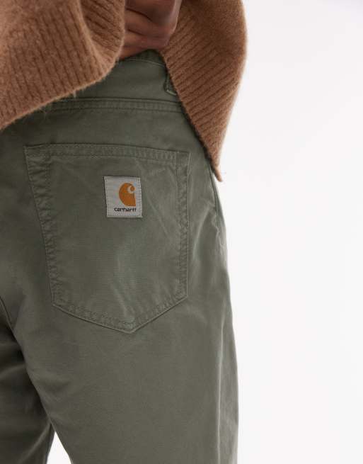 Carhartt WIP Landon jorts in mid wash green, 4 of 5