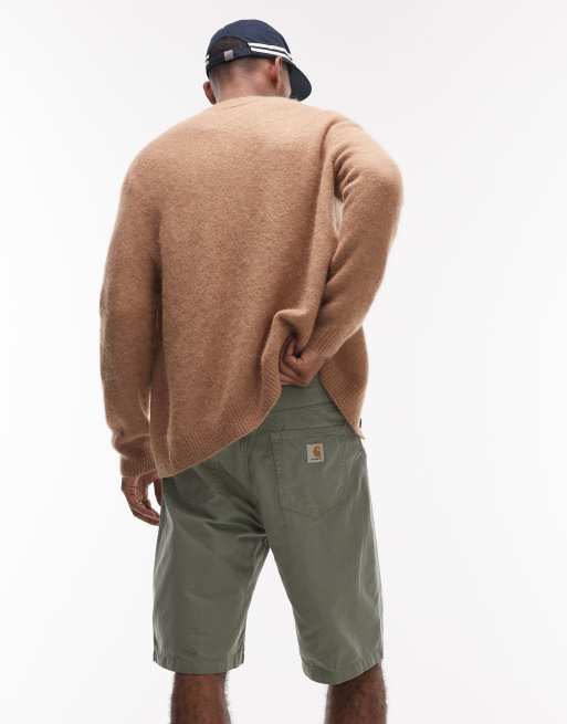 Carhartt WIP Landon jorts in mid wash green, 5 of 5