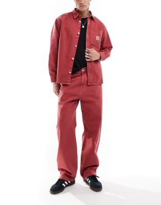 Carhartt WIP – Landon – Kombi-Set in Rot mit lockerem, schmal zulaufendem Schnitt