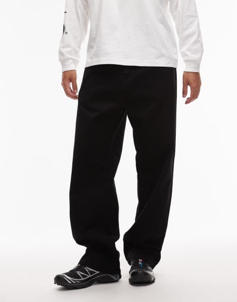 Carhartt WIP – Landon – Lockere, schmal zulaufende Hose in Schwarz - view 1
