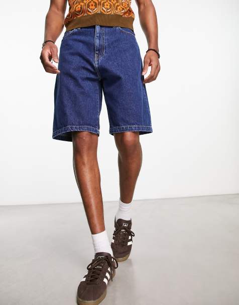 Carhartt WIP landon loose fit denim jort in blue stone wash - view 1