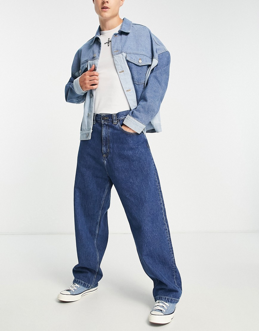 Carhartt WIP landon loose straight jeans in blue wash