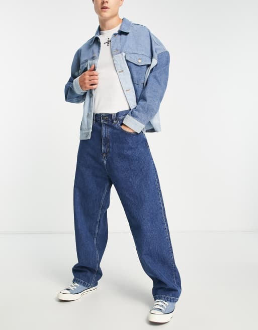 Carhartt WIP landon loose straight jeans in blue wash | ASOS