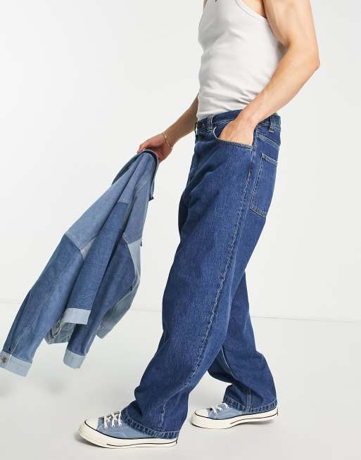 Blue Baggy Carhartt WIP Streetwear Jeans