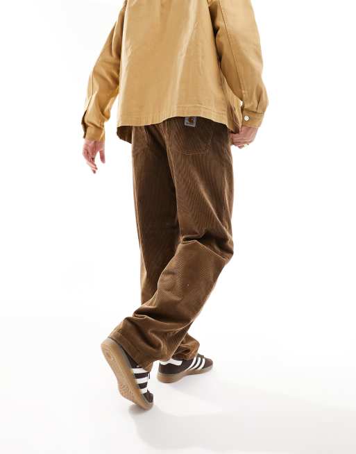 Carhartt WIP Landon loose tapered corduroy pants in brown | ASOS