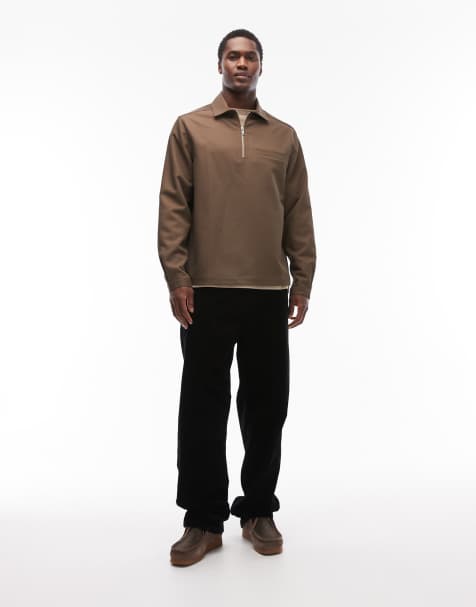 Carhartt WIP landon loose tapered corduroy trousers in black