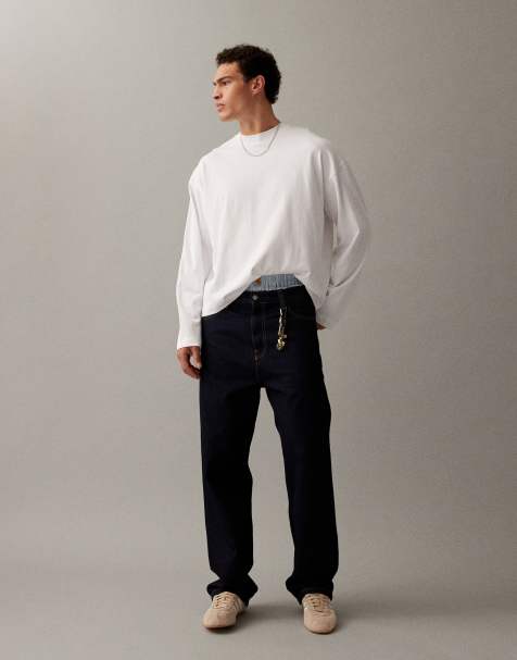 Carhartt WIP landon loose tapered denim jeans in indigo blue
