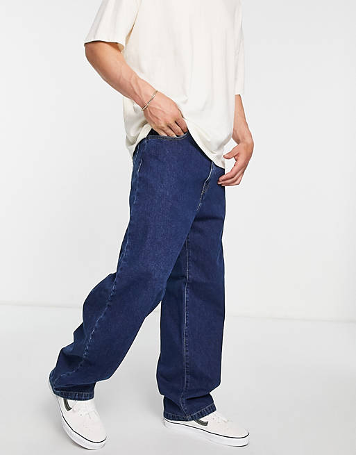 Carhartt WIP landon loose tapered fit jeans in blue | ASOS
