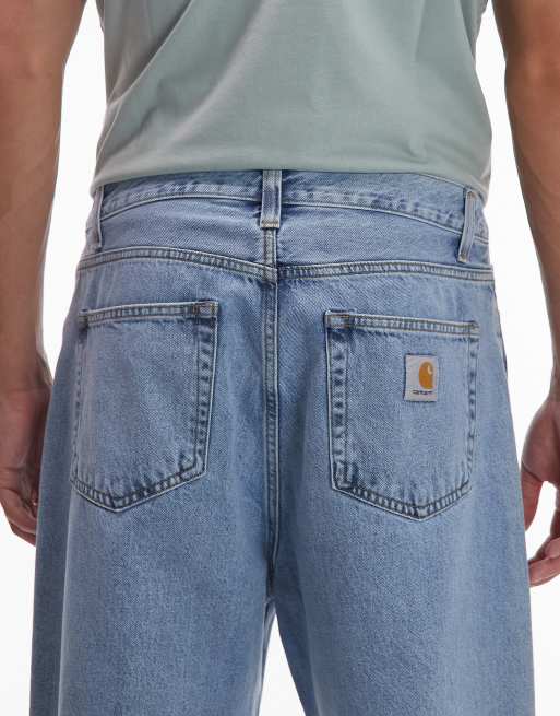 デニム・ジーパン CARHARTT WIP Landon loose tapered fit jeans Blu Carhartt WIP Landon Loose Tapered Jeans Blue Stone Washed