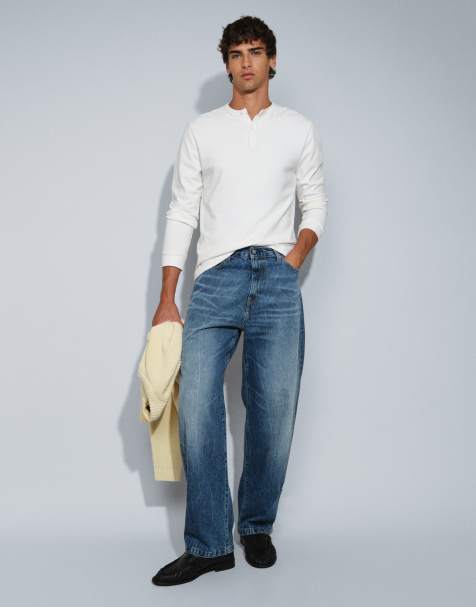 Carhartt WIP Landon loose tapered fit jeans in mid wash blue - view 1