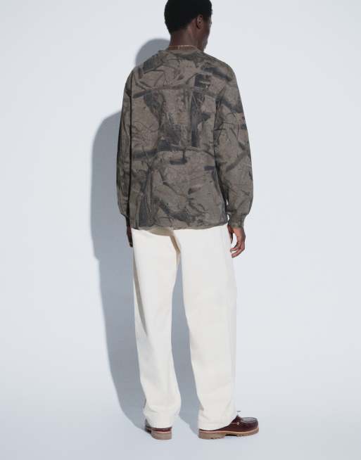Carhartt WIP Landon loose-tapered fit trousers in natural, 2 of 5