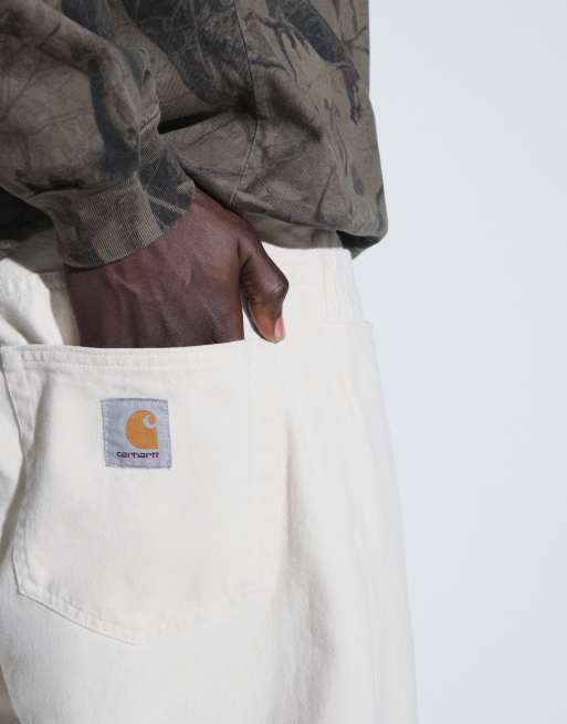 Carhartt WIP Landon loose-tapered fit trousers in natural, 5 of 5