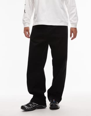 Carhartt WIP Carhartt WIP landon loose tapered trousers in black