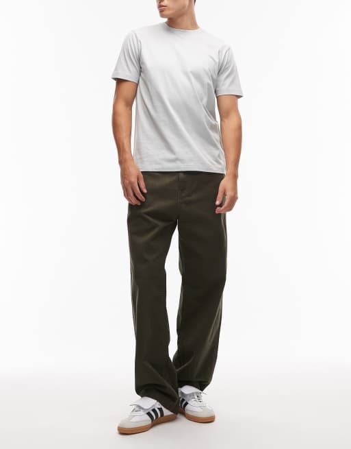 Carhartt WIP landon loose tapered trousers in khaki, 2 of 5