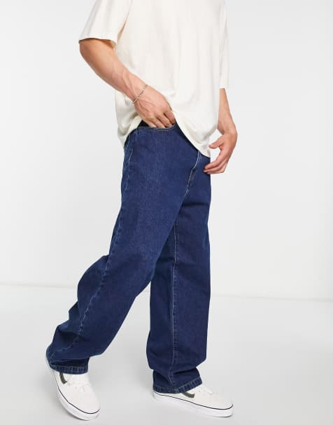 Carhartt WIP - Landon - Losse jeans met toelopende pasvorm in blauw - view 1