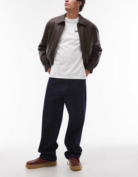 Carhartt WIP - Landon - Losse jeans met toelopende pasvorm in donkerblauw - view 1