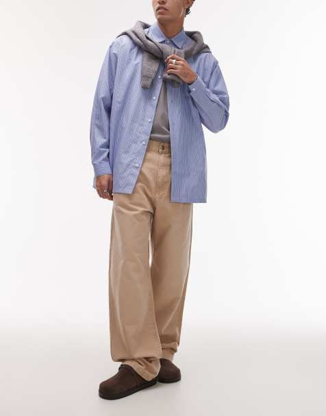 Carhartt WIP - Landon - Losse rechte jeans in beige - view 1