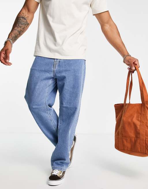 Carhartt WIP - Landon - Løstsiddende jeans med tapered pasform i blå vask, 3 af 4
