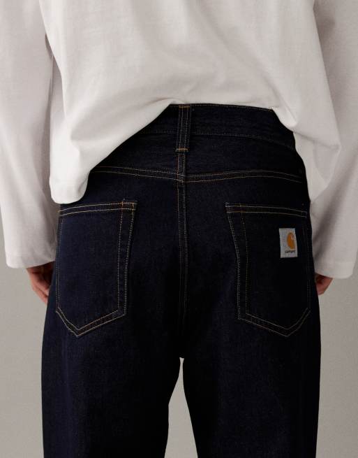 Carhartt WIP - Landon - Løstsiddende, tapered  og indigoblå jeans, 4 af 7