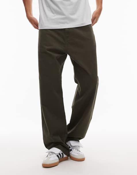 Carhartt WIP – Landon – Luźne zwężane spodnie w kolorze khaki - view 1