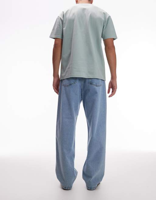 Carhartt WIP - Landon - Mellemblå og tapered jeans med løs pasform, 3 af 5