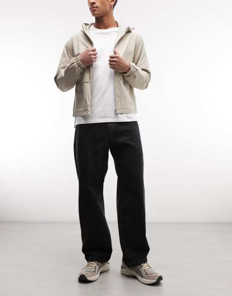 Carhartt WIP landon tapered loose fit jeans in black snake camo - view 1