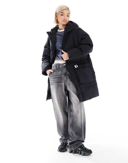 Carhartt WIP – Lång parka i puffermodell