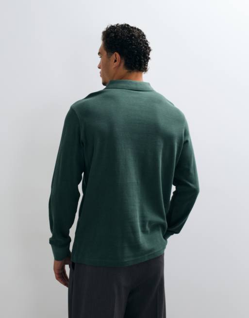 Carhartt WIP langärmliges Waffel-Rugbyhemd in Dunkelkhaki, 5 von 5