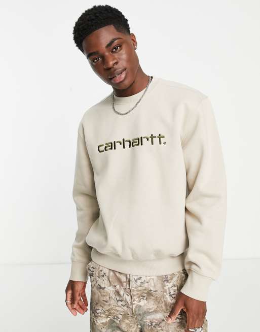 Carhartt WIP – Lässiges Sweatshirt in Beige