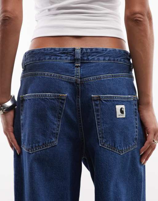 Carhartt WIP - Lavine - Jeans dritti blu lavaggio scuro, 4 di 5