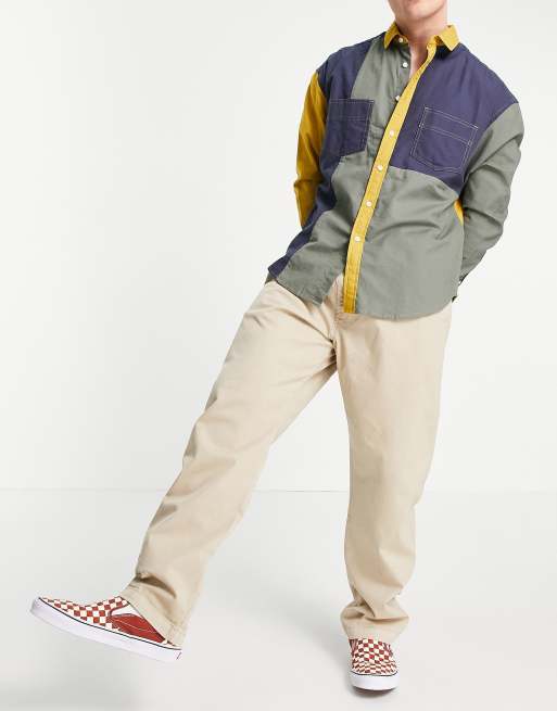 Carhartt WIP – Lawton – Locker geschnittene Hose mit geradem Schnitt in Beige