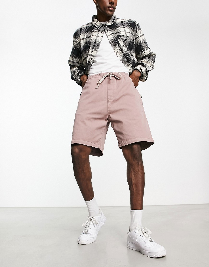 Carhartt WIP lawton relaxed shorts in pink