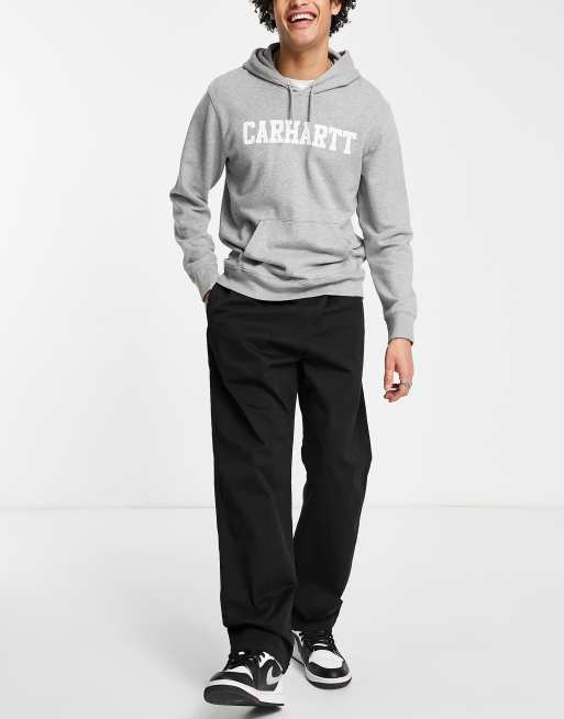 Carhartt WIP Lawton relaxed straight twill pants in black