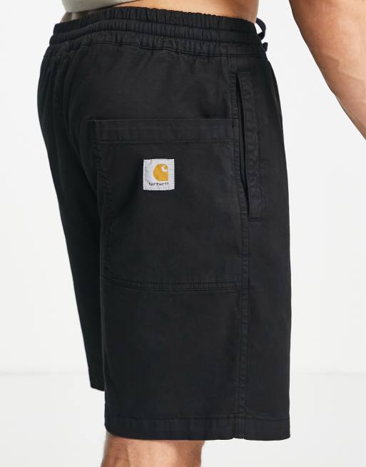 Carhartt WIP lawton relaxed twill shorts in black | ASOS