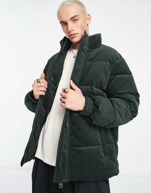 Carhartt WIP - Layton - Grøn dynejakke i fløjl