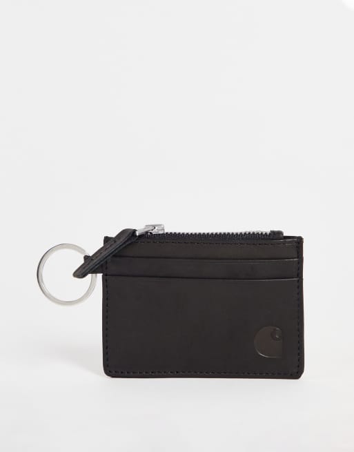 Carhartt WIP leather wallet in black