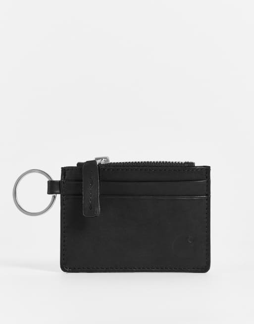 Carhartt WIP leather wallet in black