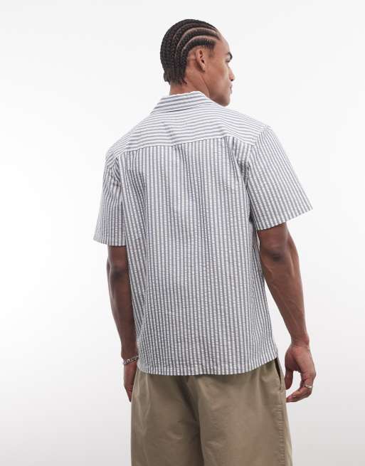 Carhartt WIP – Leavel – Blårandig skjorta i loose fit, 5 av 5