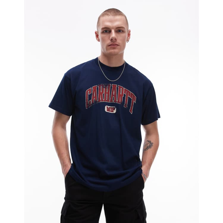 ★CARHARTT WIP Lecture T-Shirt Tシャツ 関税込★ Carhartt WIP lecture graphic t-shirt in navy | ASOS