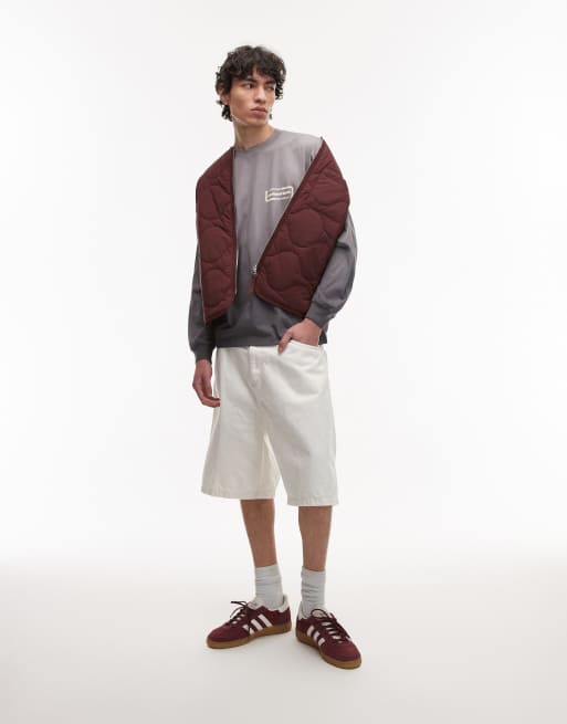 Carhartt WIP – Leichtes, langärmliges T-Shirt in Beige mit Work-Print, 2 von 4