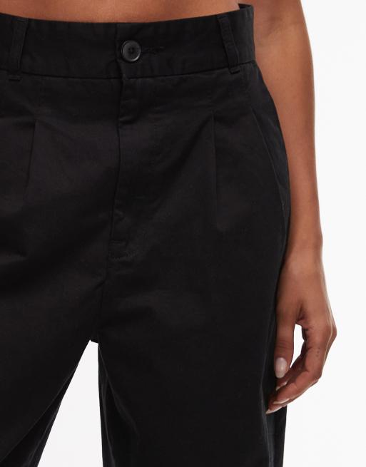 Carhartt WIP – Leola – Czarne spodnie z szerokimi nogawkami, 4 z 5
