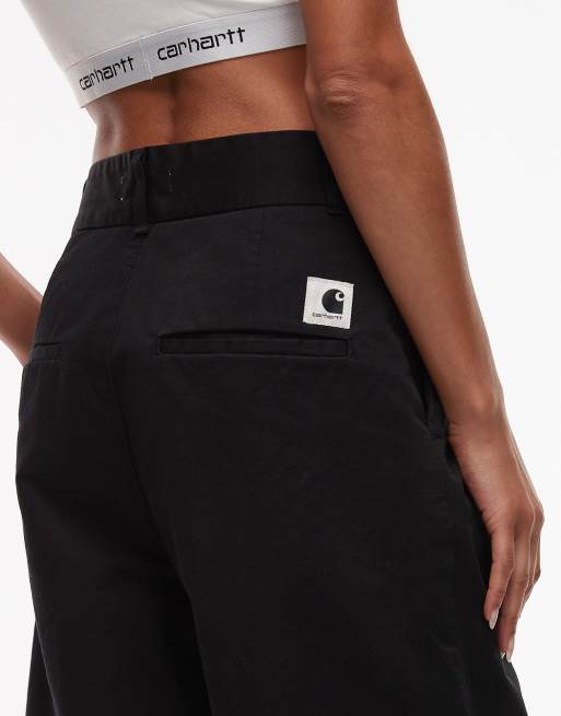 Carhartt WIP – Leola – Czarne spodnie z szerokimi nogawkami, 5 z 5