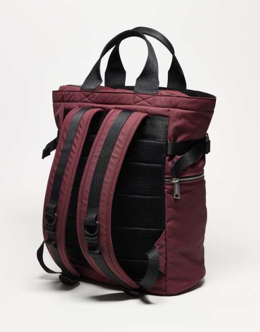 Carhartt WIP - Leroy - Shopper rugzak in bordeauxrood, 2 van 3